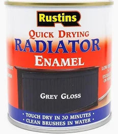 Rustins Quick Dry Radiator Paint Enamel Satin - Matt - Gloss 250ml