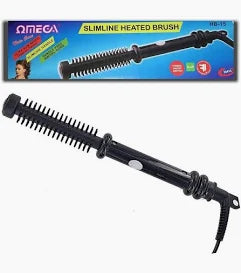 Omega Slimline 13mm Hair Styling Hot Brush White / Black