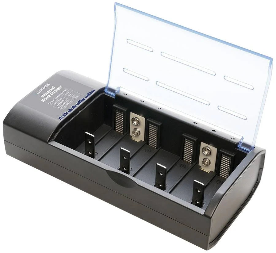 Lloytron Universal Battery Charger B044 – AA, AAA, C, D &amp; 9V NiMH / NiCd Charger