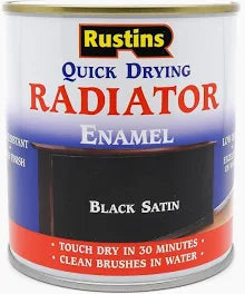 Rustins Quick Dry Radiator Paint Enamel Satin - Matt - Gloss 250ml