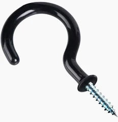 Black PVC Cup Hooks