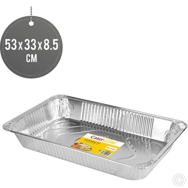 LARGE FOIL ROASTING TRAY 53X33cm