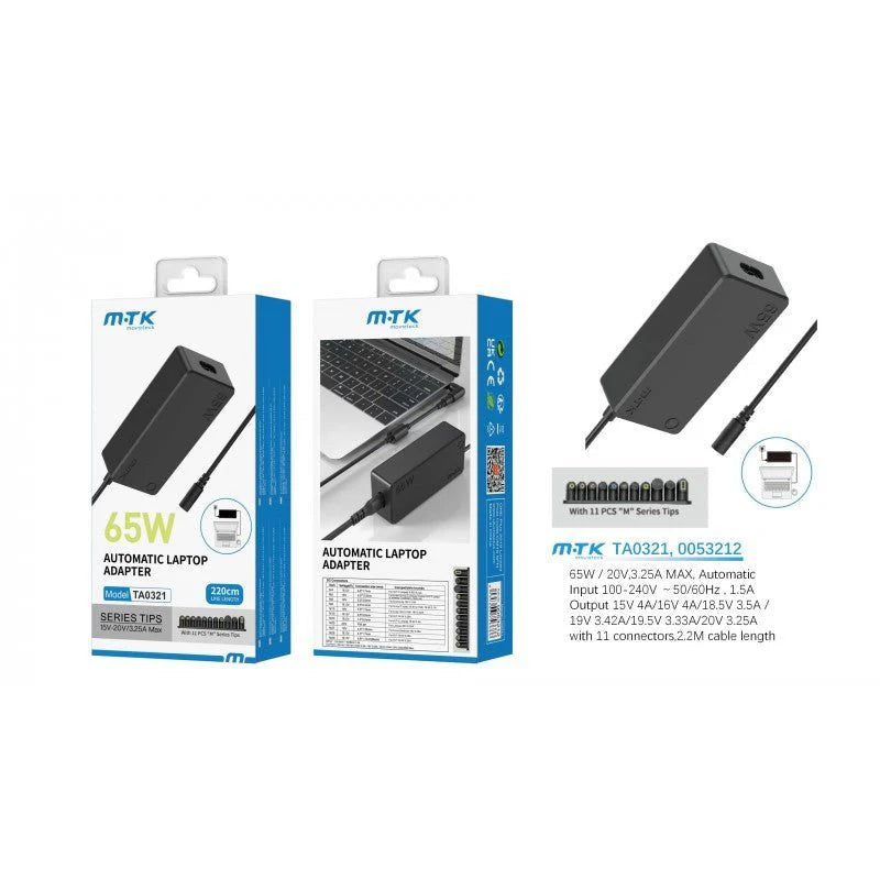 MTK 65W AUTOMATIC LAPTOP ADAPTER TA0321