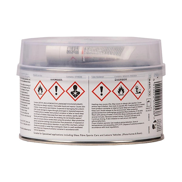 UltraSmart 2K Bodyfiller 250g – Lightweight Easy Sand Automotive Body Filler