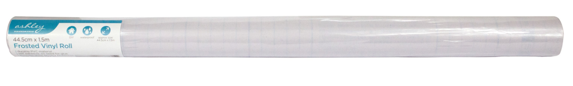 Ashley Frosted Vinyl Roll 44.5cm x 1.5m – Self-Adhesive Privacy Window Film